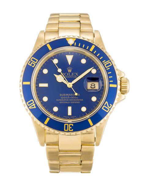 rolex submariner gold blue replica|rolex submariner gold for sale.